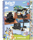 Totum bluey vakantie doeboek met luxe kraskaarten, kleurplaten en stickers - 20-delig boek tekenen kleuren scratch artcreatief speelgoed vanaf 3 jaar