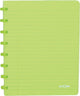 Atoma - trendy schrift | ft a5 | 144 bladzijden | commercieel geruit | transparant groen