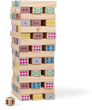 Bs toys houten reuzegroot nummertoren - 46dlg.