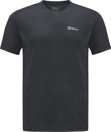 Jack wolfskin vonnan s s t m heren outdoorshirt - phantom - maat m