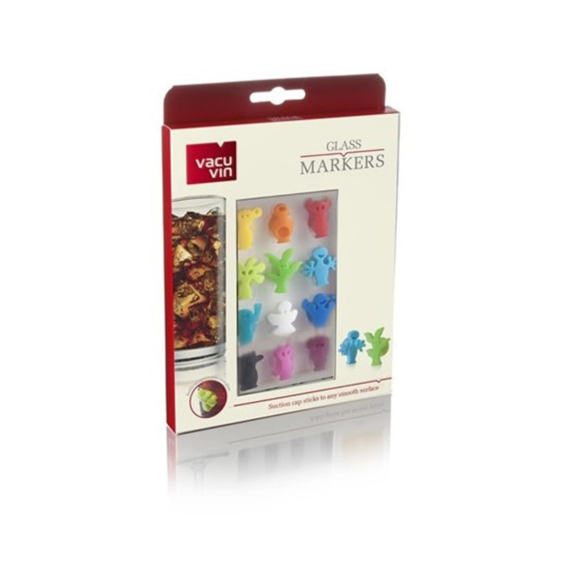 Load image into Gallery viewer, Vacu vin glass markers party people

