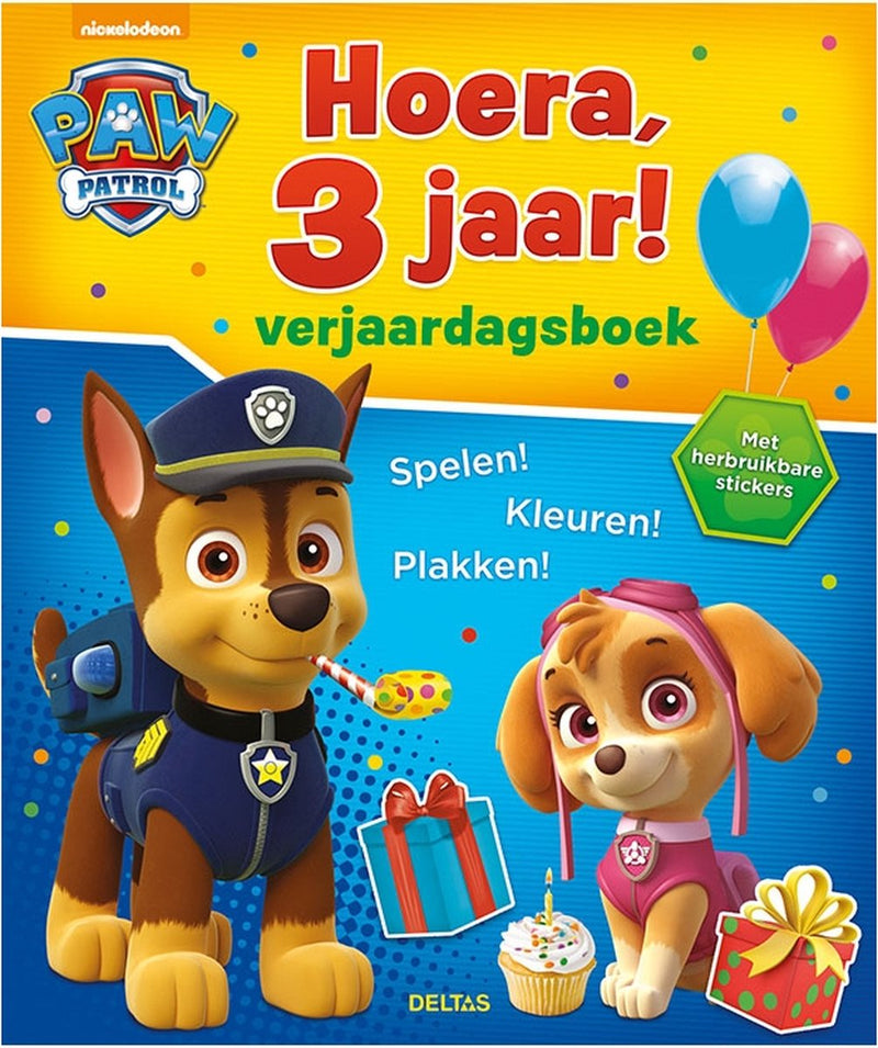 ギャラリービューアに画像をロードする, Paw patrol verjaardagsboek - hoera, 3 jaar!
