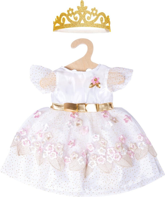Heless babypoppenkleding prinsessenjurk 35-45 cm roze 2-delig