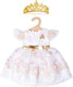Heless babypoppenkleding prinsessenjurk 35-45 cm roze 2-delig