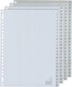Kangaro tabbladen pp g100cm a4 120 micron grijs 4-serie 1-100 23-gaats bedrukt