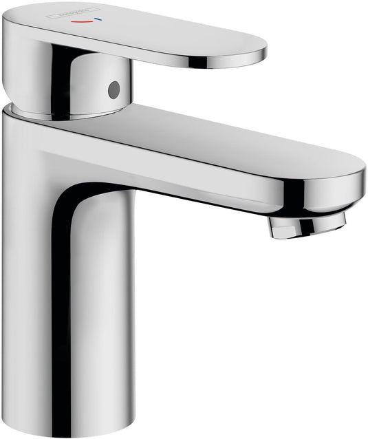 Hansgrohe vernis blend - wastafelmengkraan - ééngreeps bediening - coolstart energiebesparend - met trekwaste - 100mm maat - chroom