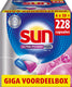 Sun - vaatwastabletten - ultra power plus - all-in 1 - 228 capsules - voordeelverpakking