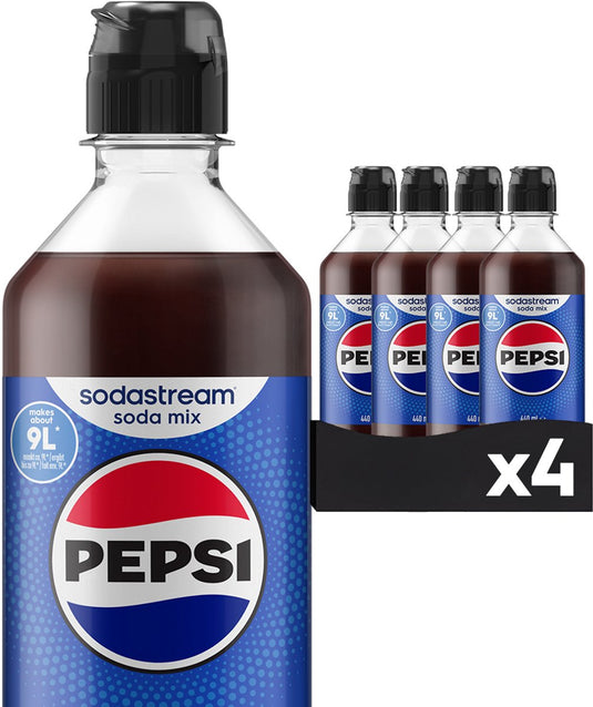 Sodastream pepsi siroop 4 x 440ml