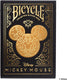 Bicycle disney mickey black gold - speelkaarten - premium - goud, zwart - poker - mickey mouse - ultimates - collectible