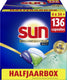 Sun - vaatwastabletten- brilliant shine plus - all-in 1 - 136 capsules - voordeelverpakking