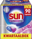 Sun - vaatwastabletten - ultra power plus - all-in 1 - 90 capsules - kwartaalbox