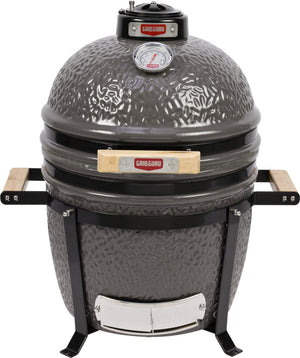 Grill guru kamado barbecue original compact ø33cm ø13inch - compleet - grijs