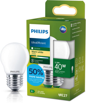 Philips led philips ultra efficient led spot - 50w - gu10 fitting - koelwit licht - dimbaar