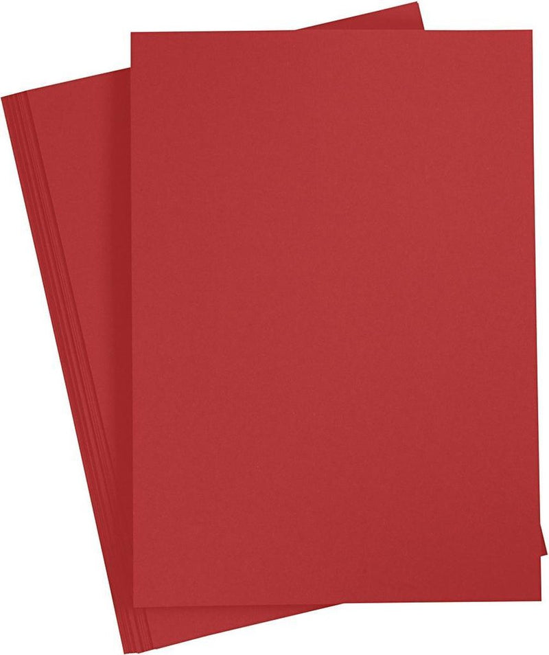 Afbeelding laden in galerijviewer, Creotime karton rood a4 220g, 10st.
