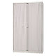 Roldeurkast bisley et412194slg445 staal legborden slot 198x120x43 l.grijs