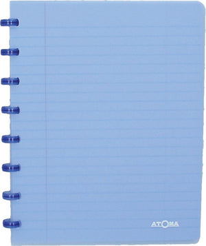 Atoma trendy schrift, ft a5, 144 bladzijden, gelijnd, transparant blauw 1 stuk