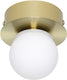 Eglo mosiano wandlamp - plafondlamp - spiegellamp - badkamer - led - ø 11 cm - goud wit