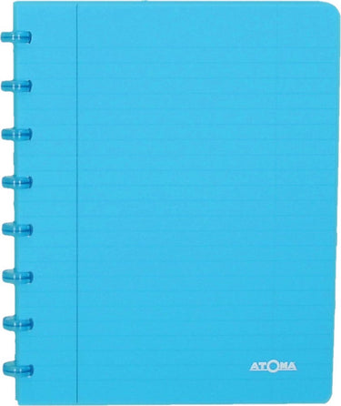Atoma trendy schrift | ft a5 | 144 bladzijden | gelijnd | transparant turkoois