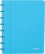 Atoma trendy schrift | ft a5 | 144 bladzijden | gelijnd | transparant turkoois