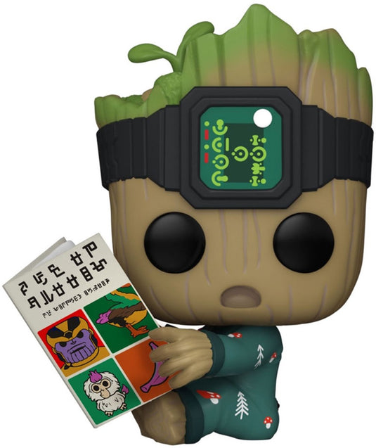 Funko i am groot - marvel pop! groot pjs with book 9 cm verzamelfiguur - multicolours
