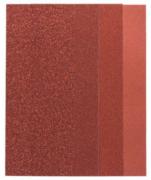 Bosch accessoires 25-delige schuurbladenset 93 x 230 mm voor vlakschuurmachines, korrel 60,80,120,240 - 2607019498