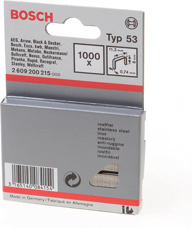 Bosch - niet met fijne draad type 53 11,4 x 0,74 x 8 mm