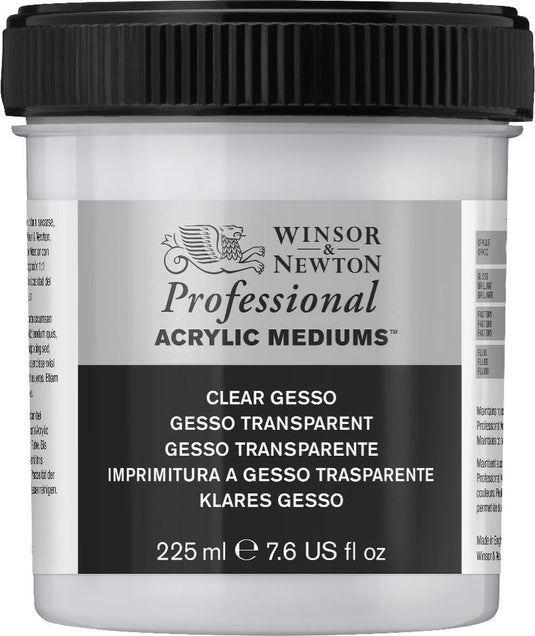 Winsor newton 3040859 professional acrylic clear gesso primer 225 ml – transparante acrylprimer voor acryl- olieverf