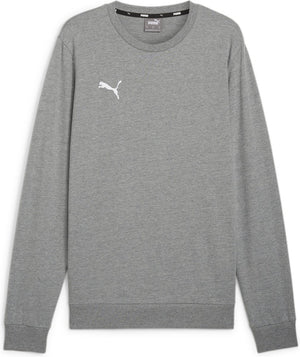 Puma teamgoal casuals crew neck sweat heren sporttrui - medium gray heather- white