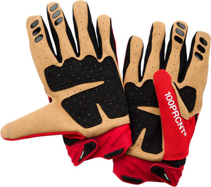 100% airmatic 2 - mtb gloves red black | l