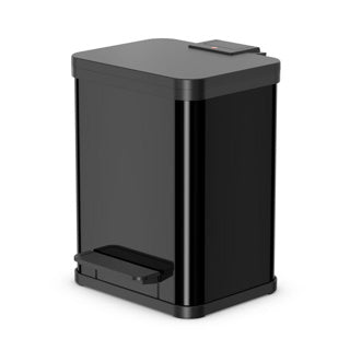 Hailo 0622-260 öko duo plus m pedaalemmer 2x 9l zilver zwart