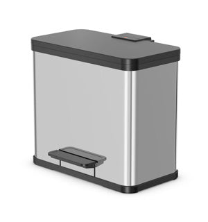 Hailo öko trio plus prullenbak - 3 x 9l - rvs