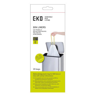 Eko afvalzakken type e 25-35l wit
