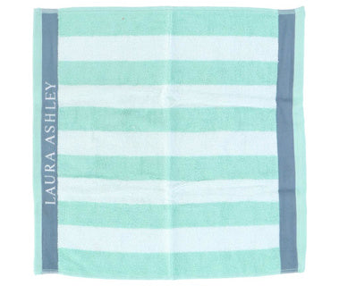 Load image into Gallery viewer, Laura ashley keukendoek white + mint stripes 50 x 50 cm
