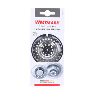 Westmark gootsteenzeven, 2 stuks, ø 7 cm, rond, roestvrij staal, zilver, 52082270