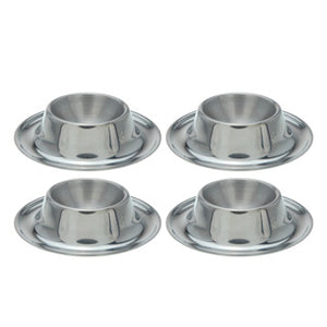 Excellent houseware eierdopset rvs 4 stuks | 4 stuks
