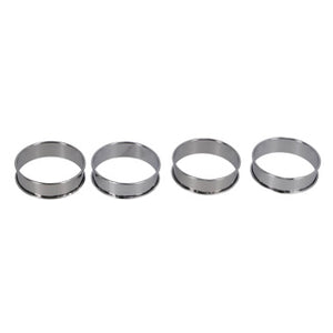 Patisse flanringen set van 4 8 cm rvs