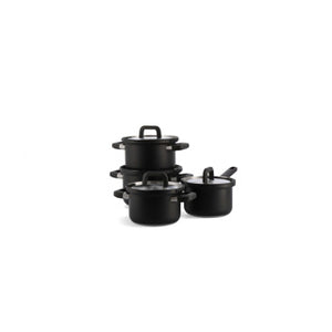 Bk flow cool black rvs pannenset 4-delig