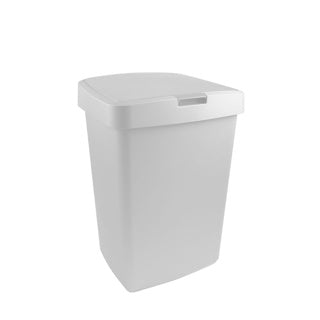 Sunware delta prullenbakr 50 liter klepdeksel wit kunststof 39,7x34,5x56,4cm