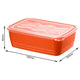 Rotho magnetrondoos 3,7 l eco papaya rood | 2 stuks