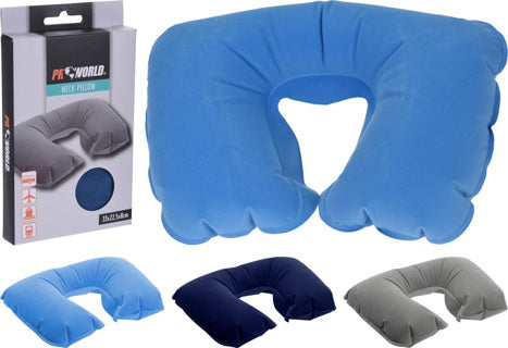 Load image into Gallery viewer, Pro world nekkussen opblaasbaar 3 assorti kleur | 4 stuks
