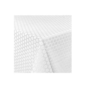Via chasse tafelzeil wit kant fijn