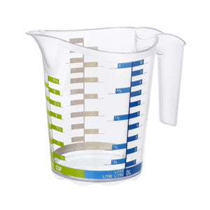 Rotho domino maatbeker 1l transparant
