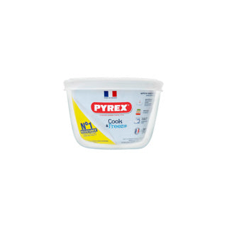 Load image into Gallery viewer, Pyrex schaal met kunststof deksel 0,6l
