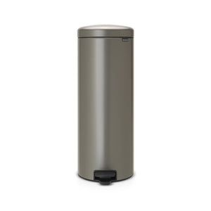 Brabantia pedaalemmer newicon 30ltr platinum met kunststof binnenemmer