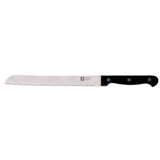 Richardson sheffield broodmes zwart roestvrij staal keukenmes 23 cm.