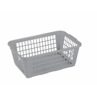 Sunware basic opbergmandje 31x20x12 cm grijs | 5 stuks