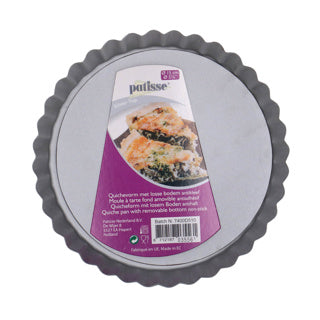 Patisse silver-top quichevorm losse bodem hoge rand 15cm | 2 stuks