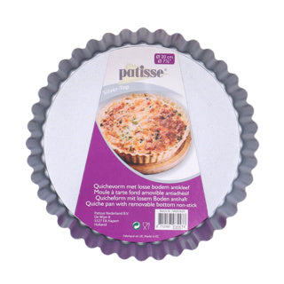Load image into Gallery viewer, Patisse silver-top quichevorm losse bodem hoge rand 20cm | 2 stuks
