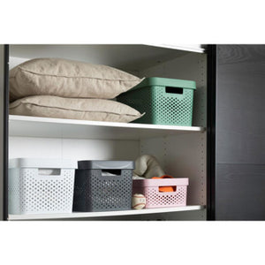 Curver infinity dots opbergmand 17 l antraciet | 2 stuks