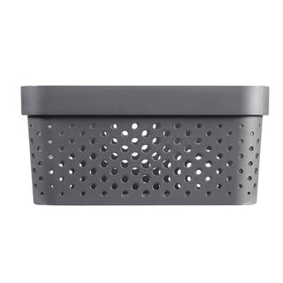 Chargez l'image dans la visionneuse de la galerie, Curver infinity recycled dots opbergbox - 11 liter - antraciet
